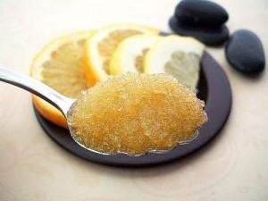 Honey sugar scrub